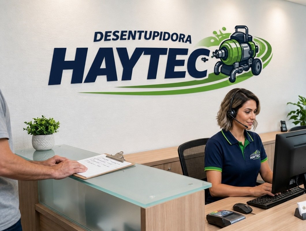 Equipe de técnicos especializados da DESENTUPIDORA HAYTEC 24 HORAS em São Paulo